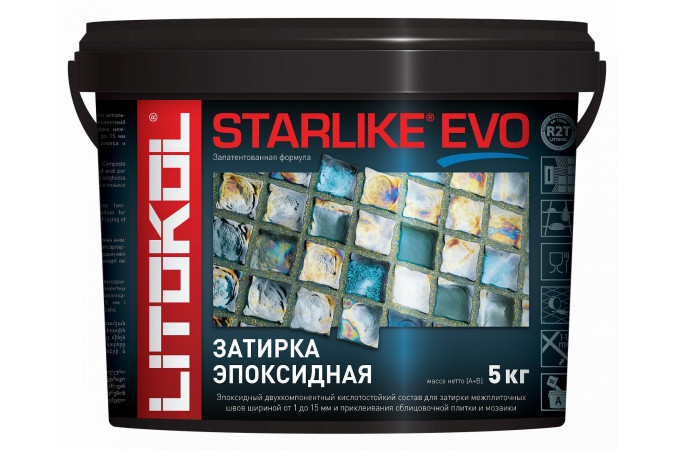 Фото Затирочная смесь STARLIKE EVO S.100 Bianco Assoluto 5кг - 1