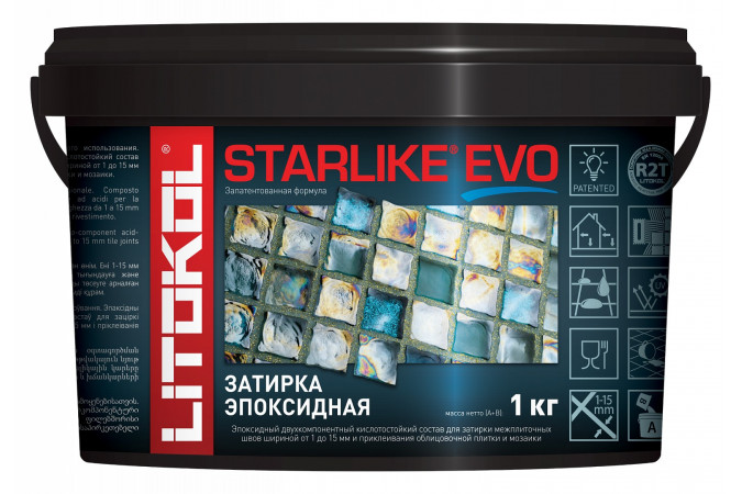 Затирочная смесь STARLIKE EVO S.120 Grigio Piombo 1кг