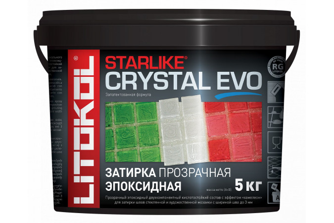 Фото Затирочная смесь STARLIKE EVO S.700 CRYSTAL 5кг - 1