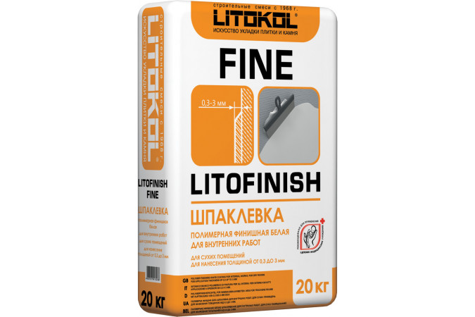 Финишная шпаклевка LITOFINISH FINE EVO 20кг