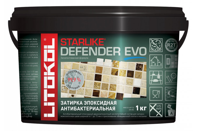 Фото Эпоксидная затирка STARLIKE DEFENDER EVO S.205 Travertino 1кг - 1