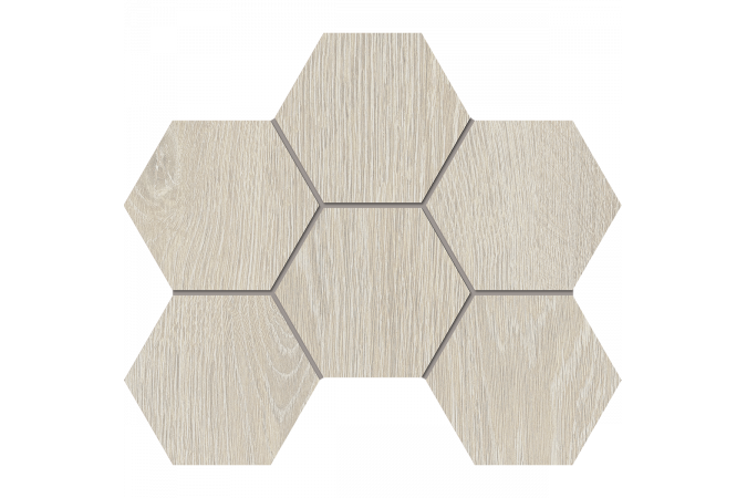 Фото Мозаика Kraft Wood KW00 белый 28.5x25 - 1