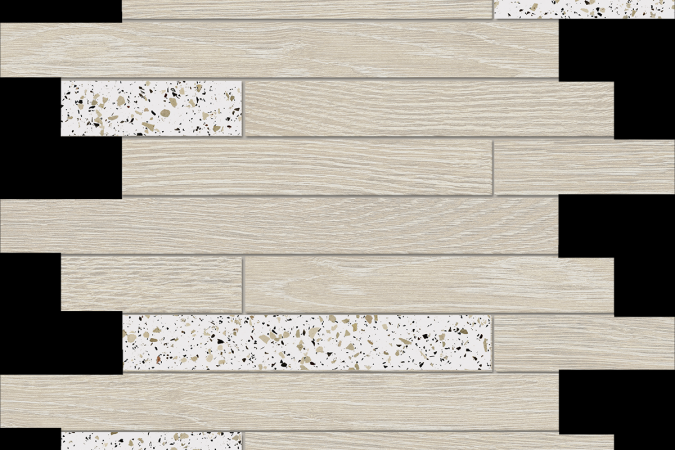 Мозаика Крафт Вуд KW00 белый 35x30
