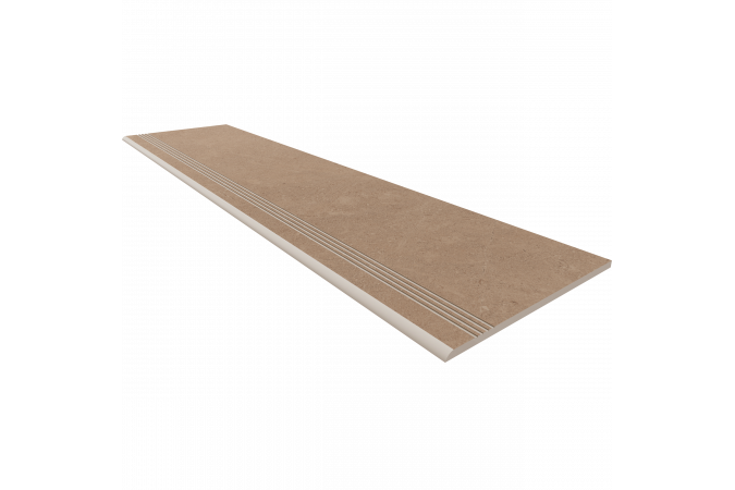 Ступень Gobi GO01 бежевый 120x30 с насечками
