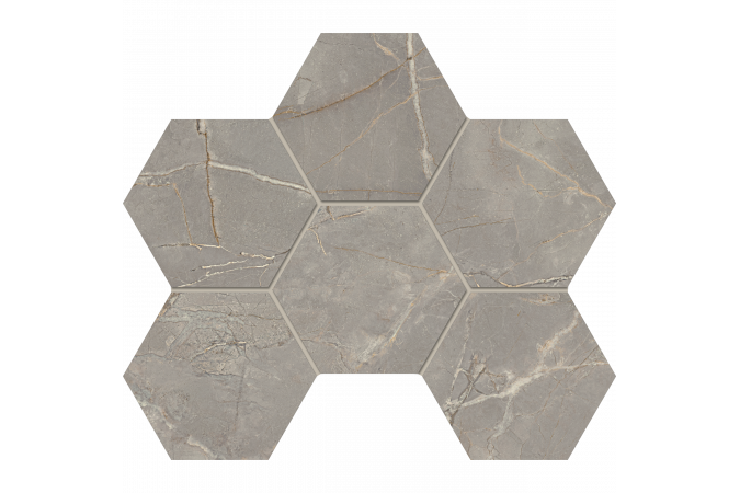 Мозаика Bernini BR03 серый 28.5x25
