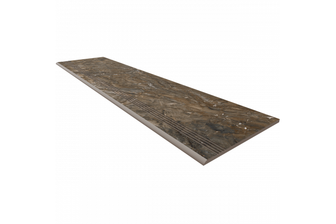 Ступень Bernini BR04 коричневый 120x30 с насечками