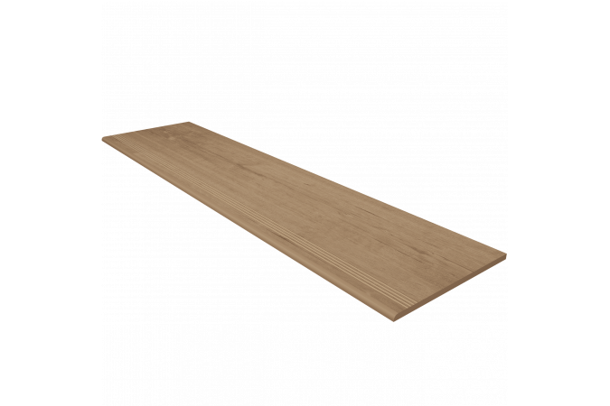 Фото Ступень Classic Wood CW03 бежевый 120x30 с насечками - 1
