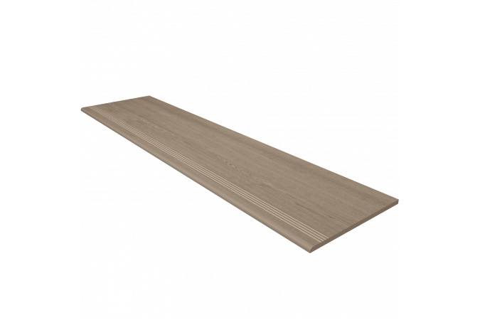Фото Ступень Classic Wood CW02 серый 120x30 с насечками - 1