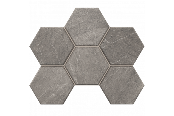 Мозаика Gabbro GB02 серый 28.5x25