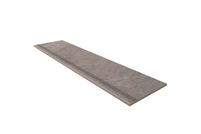 Ступень Gabbro GB02 серый 120x30 с насечками