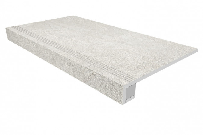 Комплект (Ступень SR00 (33x120) непол. (прямоугол. бортик) с насечками + Подступенок (14,5x120))