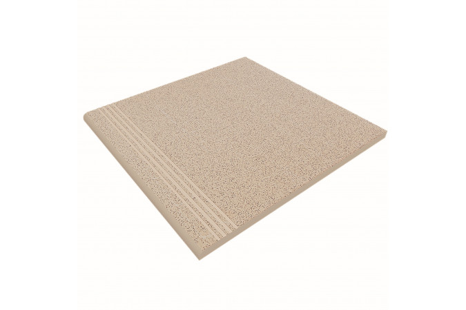 Ступень Standard ST01 бежевый 30x30 с насечками