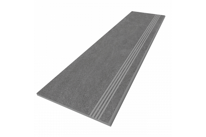 Ступень Luna LN03 серый 120x30 с насечками