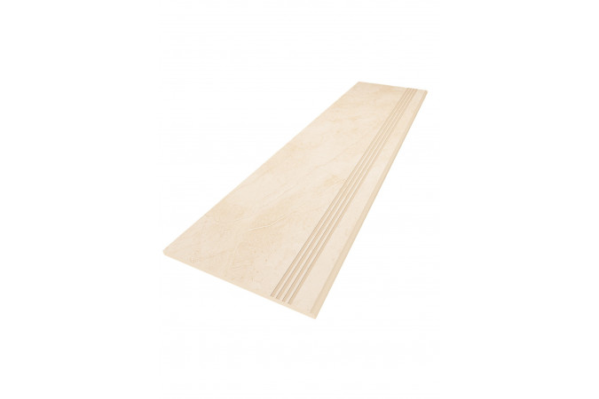 Ступень Marmulla MA02 бежевый 120x30 с насечками