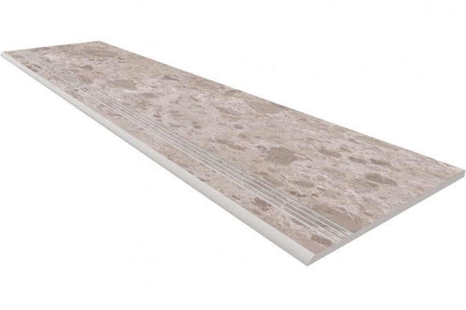 Фото Ступень Estima Грано GR02 30x120 9мм серый камень неполированный - 1