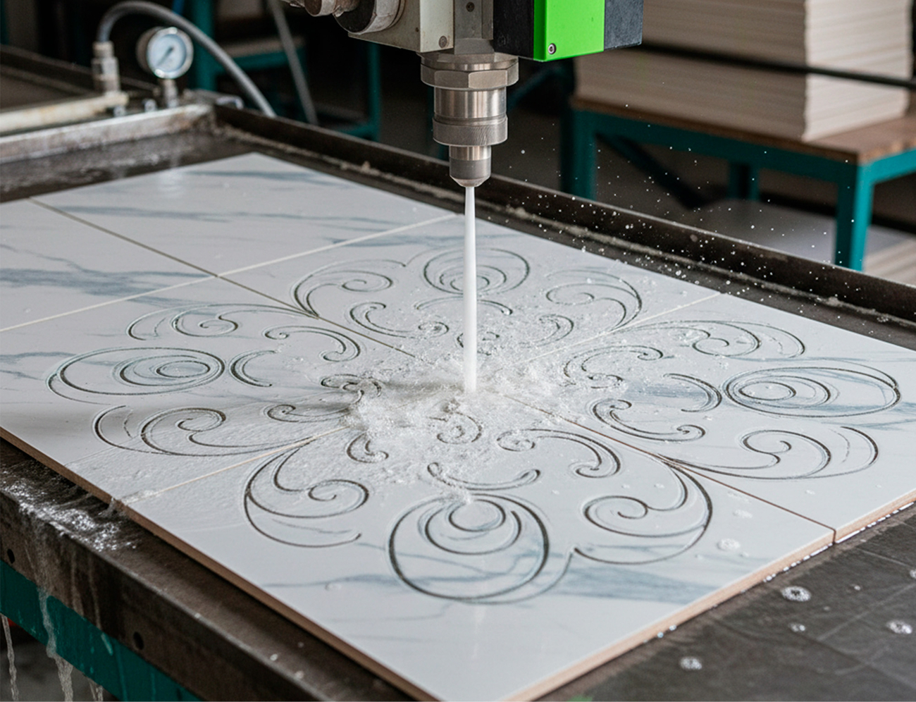 Фигурная вырезка керамогранита