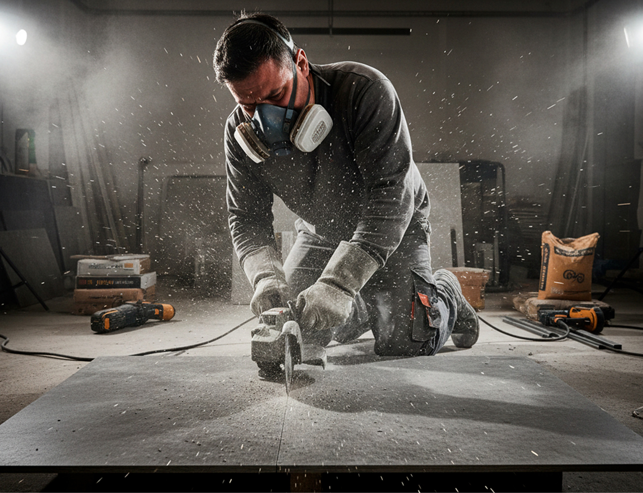 Прямой рез керамогранита